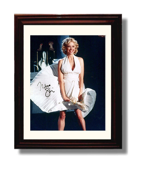 Mira Sorvino - Elegant Hollywood Beauty Soft Smile movie wall art 8x10 Beveled Frame
