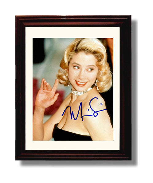 Mira Sorvino - Radiant Hollywood Star Classic Glam movie wall art 8x10 Beveled Frame
