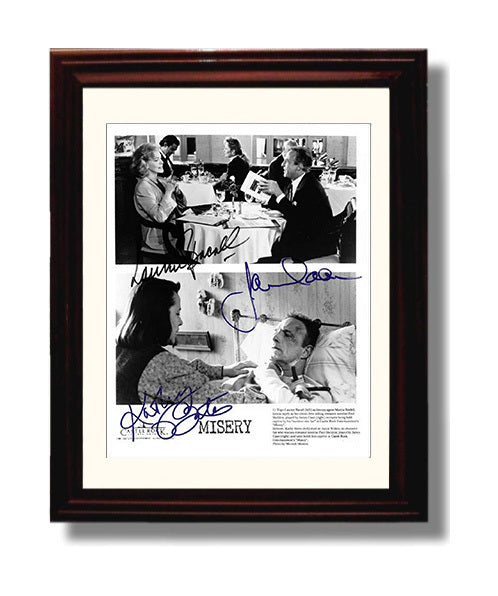 Misery - James Caan Kathy Bates Thriller Terror Scene movie wall art 8x10 Beveled Frame