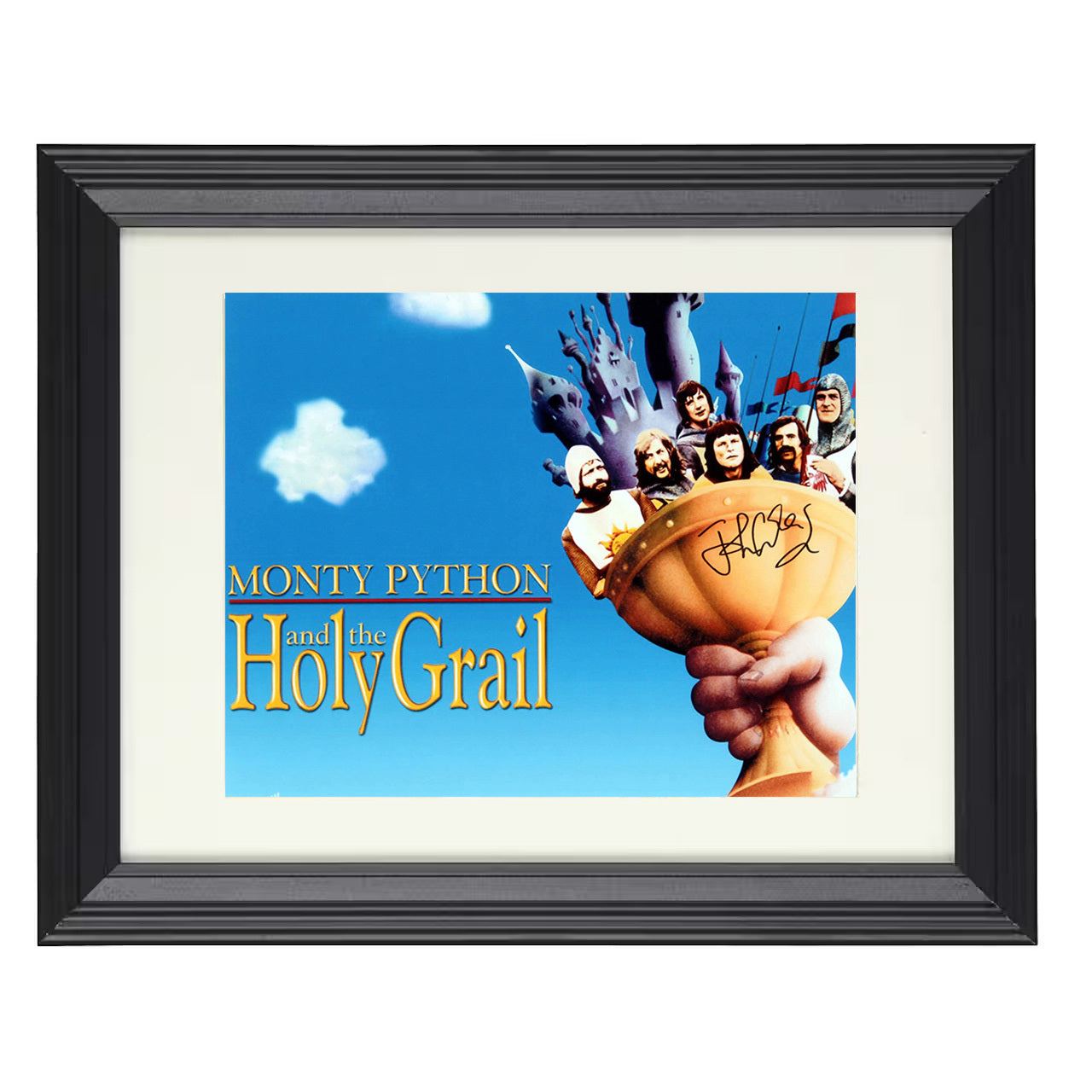Monty Python and the Holy Grail – John Cleese – Ni Image – 8x10 black beveled framed movie wall art
