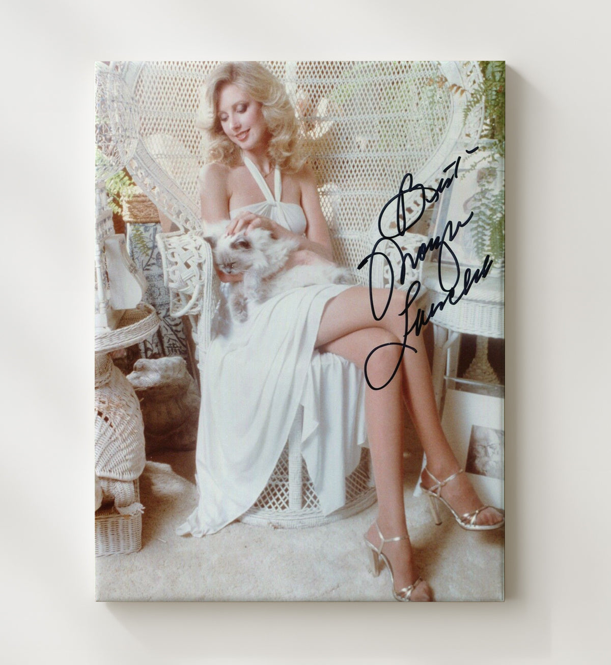 Morgan Fairchild Classic Hollywood Glamorous Blonde Star movie wall art 20x24 Canvas