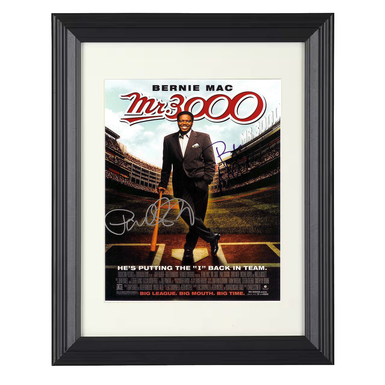Mr 3000 – Bernie Mac Baseball Comedy Big League Swagger – 8x10 black beveled framed movie wall art