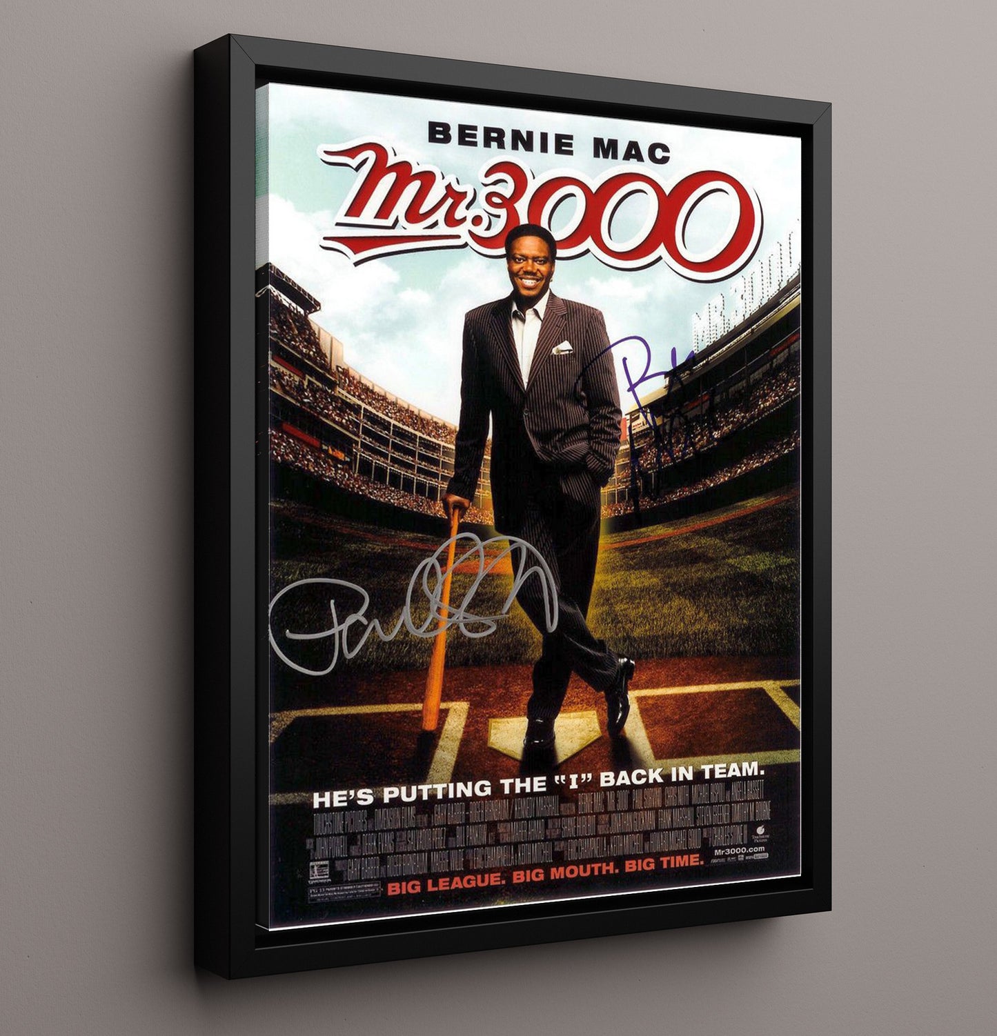 Mr 3000 - Bernie Mac Baseball Comedy Big League Swagger movie wall art 16x20 Framed Canvas