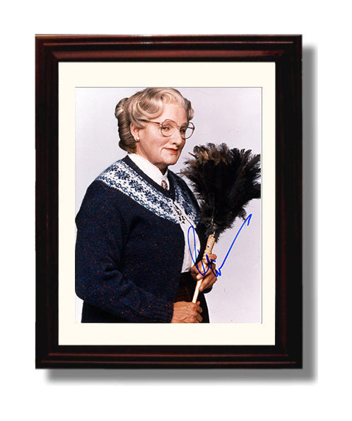 Mrs. Doubtfire - Robin Williams - Mrs. Doubtfire - Disguise Moment movie wall art 8x10 Beveled Frame