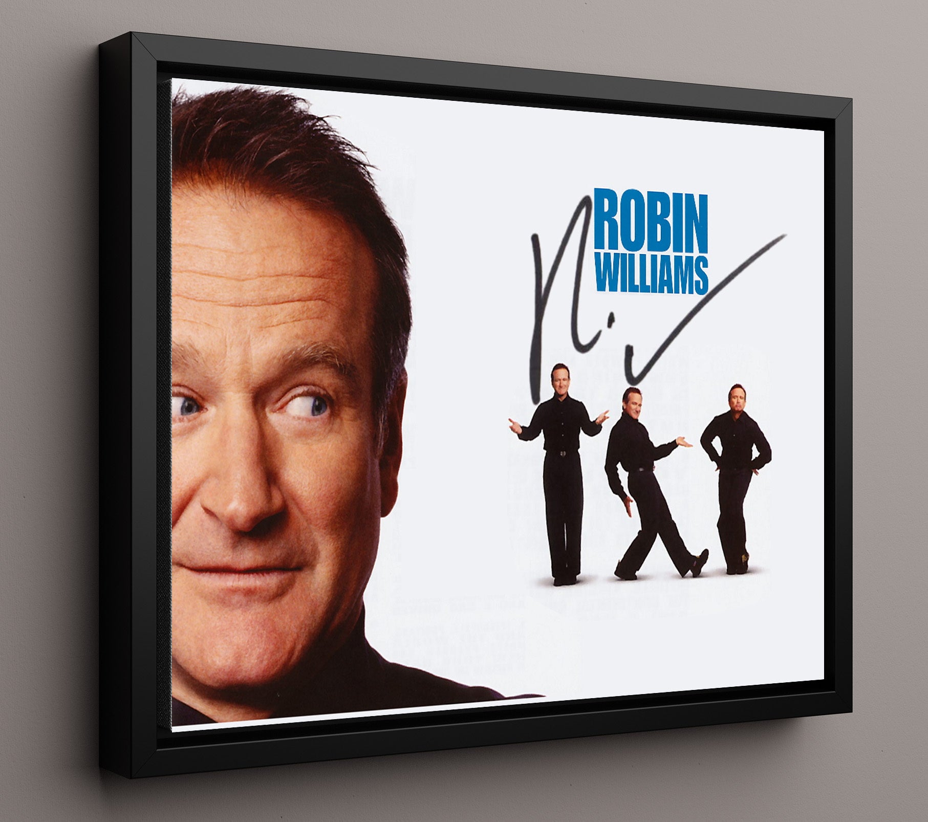 Mrs Doubtfire - Robin Williams - Daniel Hillard - Multiple Personas Poster movie wall art 16x20 Framed Canvas