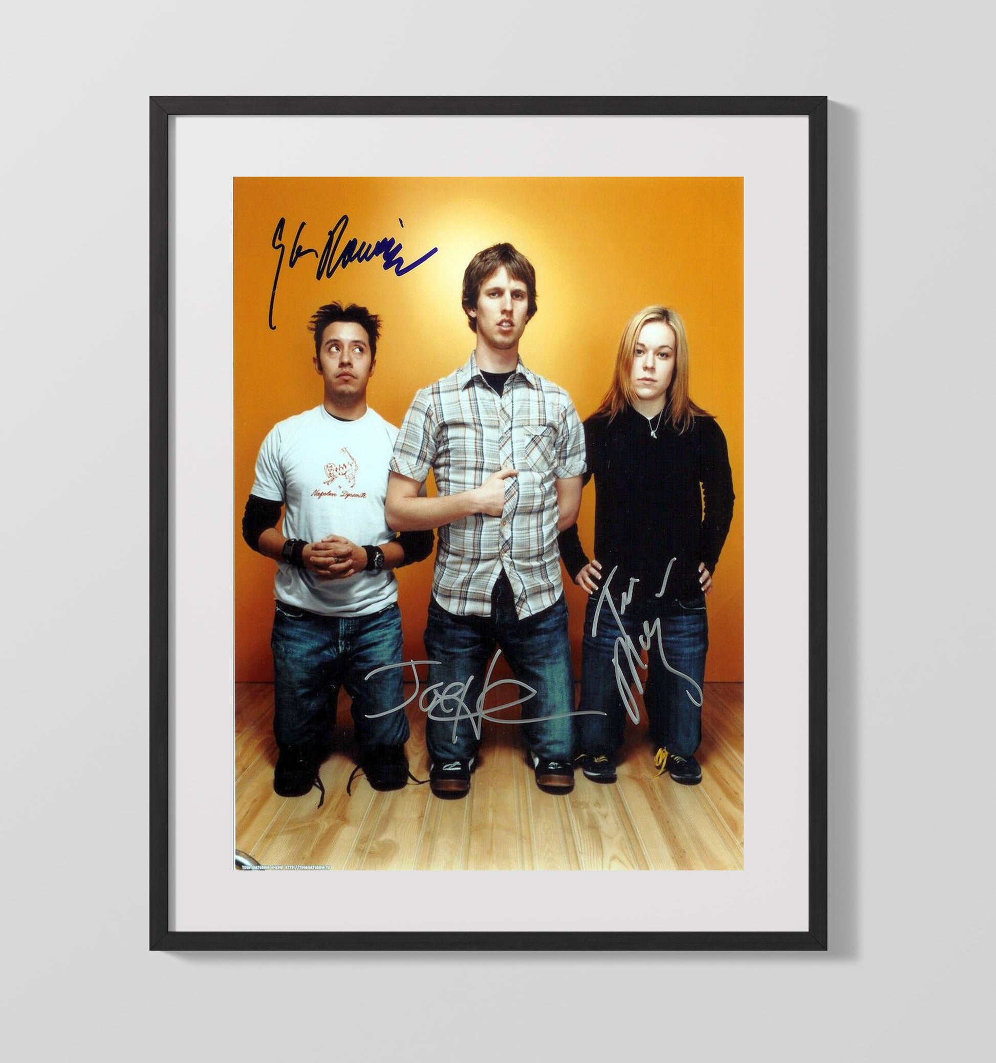 Napoleon Dynamite - Jon Heder Efren Ramirez Tina Majorino Awkward Teen Trio movie wall art 16x20 Gallery Frame