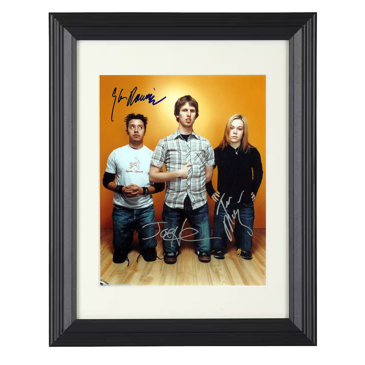 Napoleon Dynamite – Jon Heder Awkward Teen Trio – 8x10 black beveled framed movie wall art