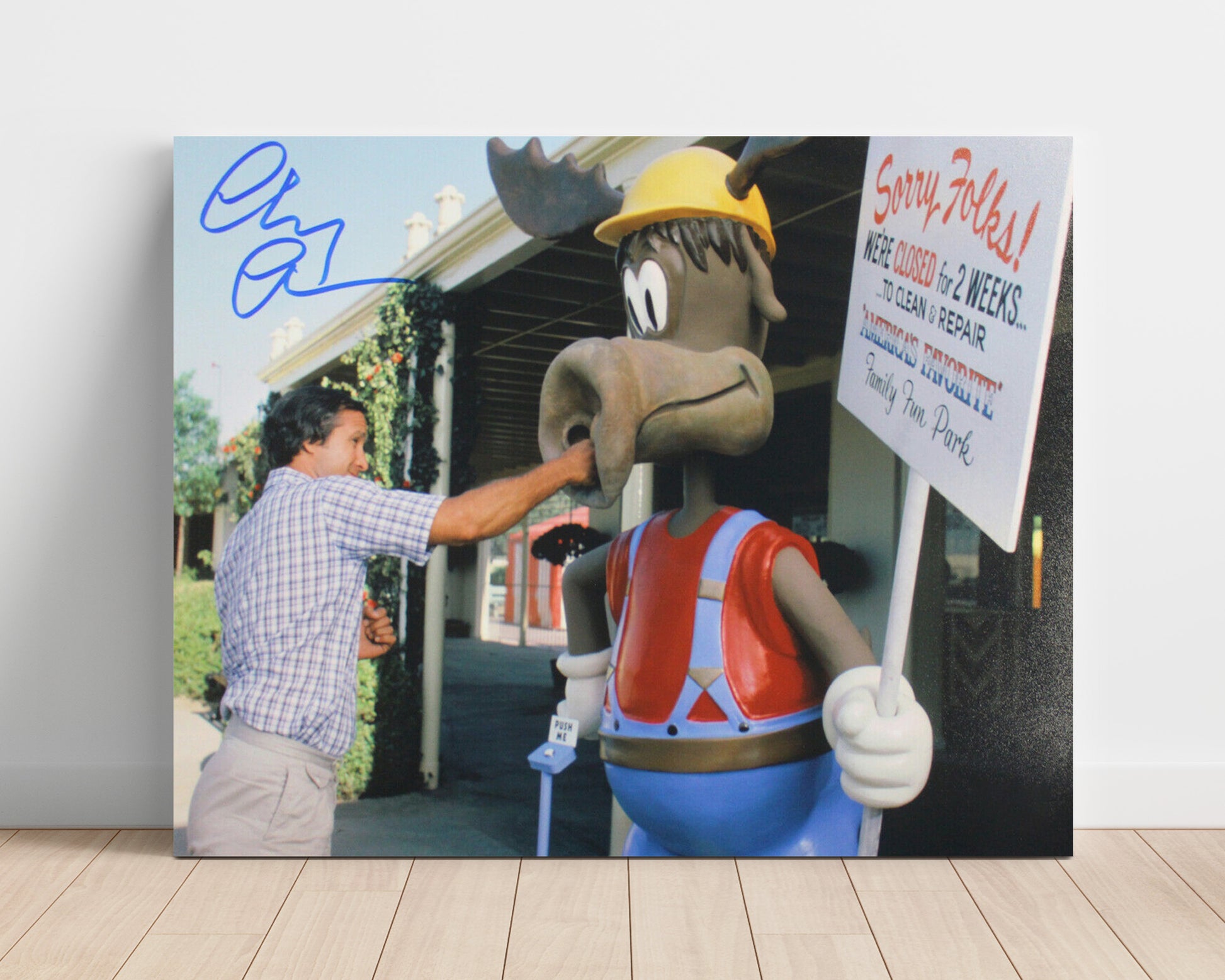 National Lampoon Vacation - Chevy Chase - Clark Griswold - Wally World frustration Vintage Movie Wall Art - 16x20 Unframed Print movie decor