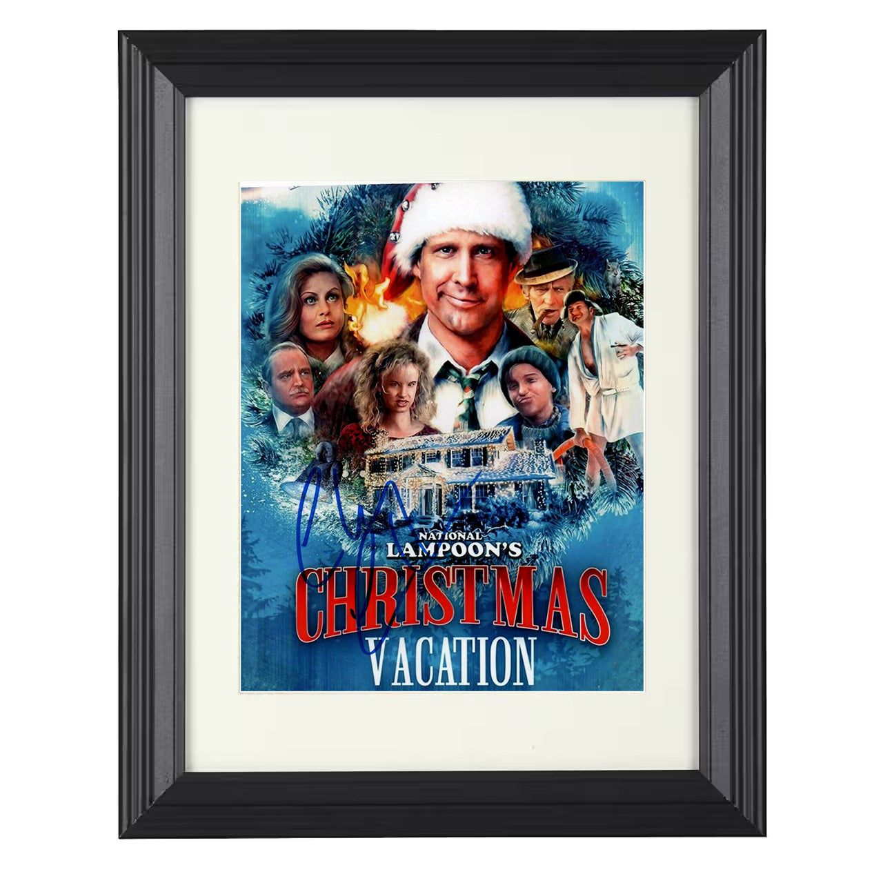 National Lampoons Christmas Vacation – Holiday Chaos – 8x10 black beveled framed movie wall art