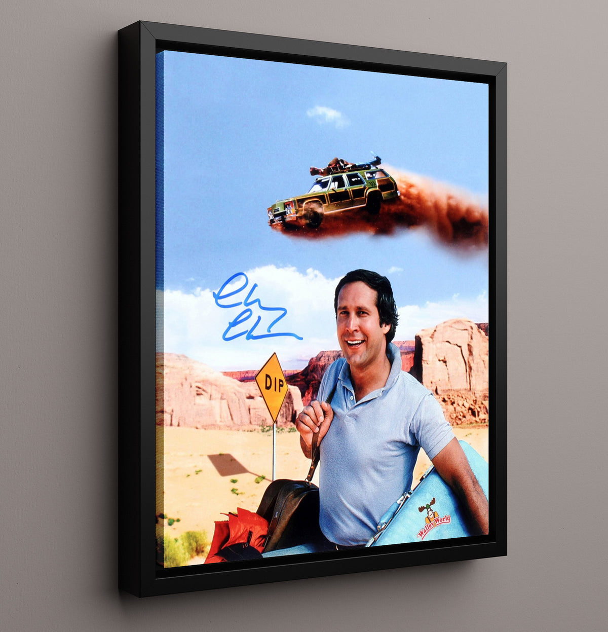 National Lampoons Vacation - Chevy Chase Griswold Road Trip Wally World Quest movie wall art 16x20 Framed Canvas