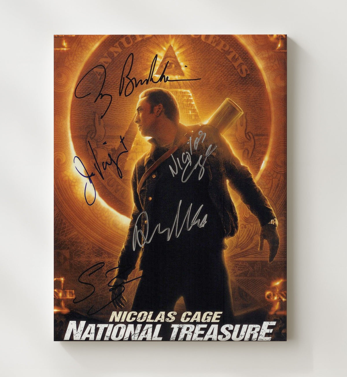 National Treasure - Nicolas Cage Treasure Hunt Adventure Team movie wall art 20x24 Canvas
