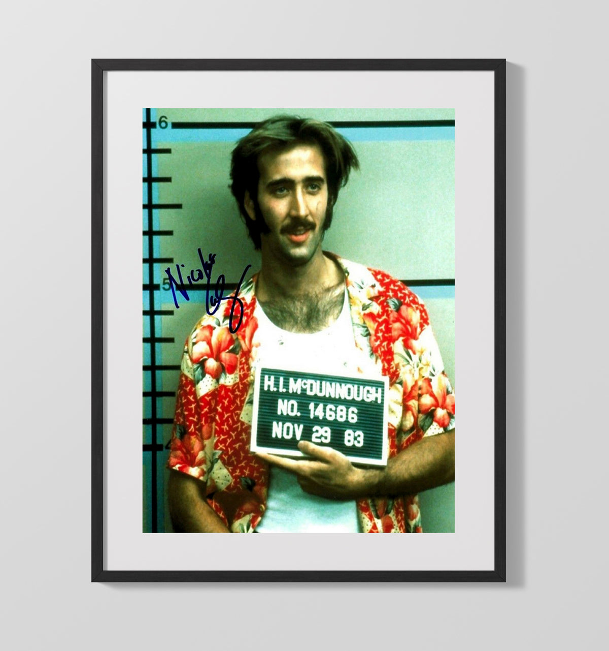 Nicolas Cage - Raising Arizona movie wall art 16x20 Gallery Frame