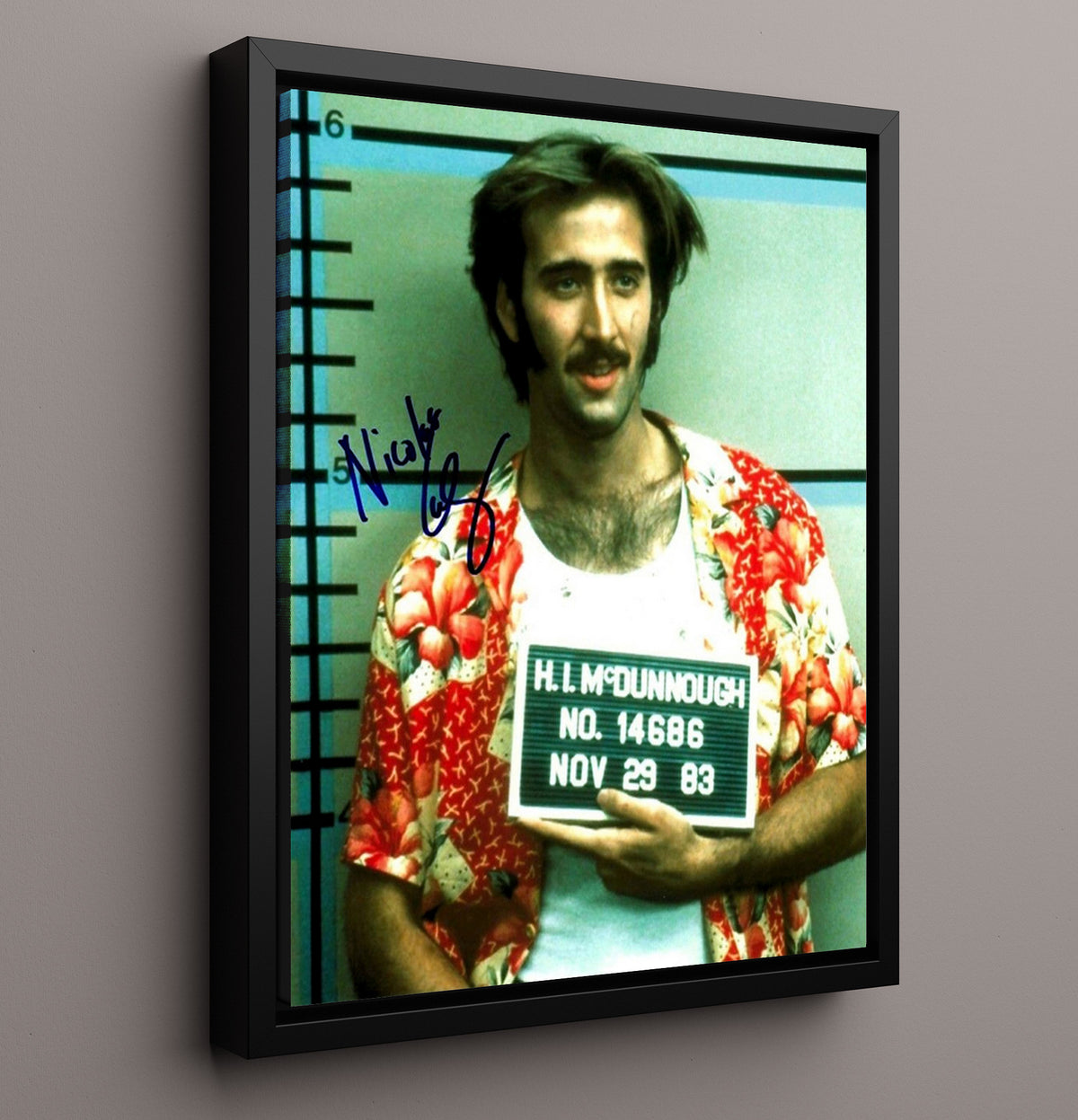 Nicolas Cage - Raising Arizona movie wall art 16x20 Framed Canvas