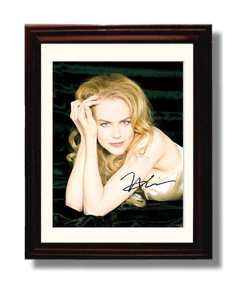 Nicole Kidman - Golden Hair Classic Hollywood Elegance movie wall art 8x10 Beveled Frame