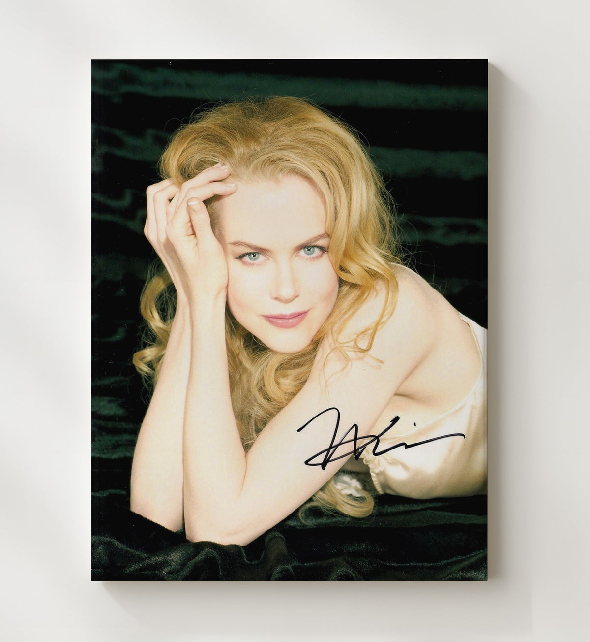 Nicole Kidman - Golden Hair Classic Hollywood Elegance movie wall art 8x10 Beveled Frame