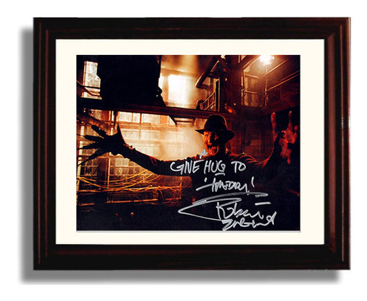 Nightmare on Elm Street - Englund - Freddy - Blades in the Dark movie wall art 8x10 Beveled Frame