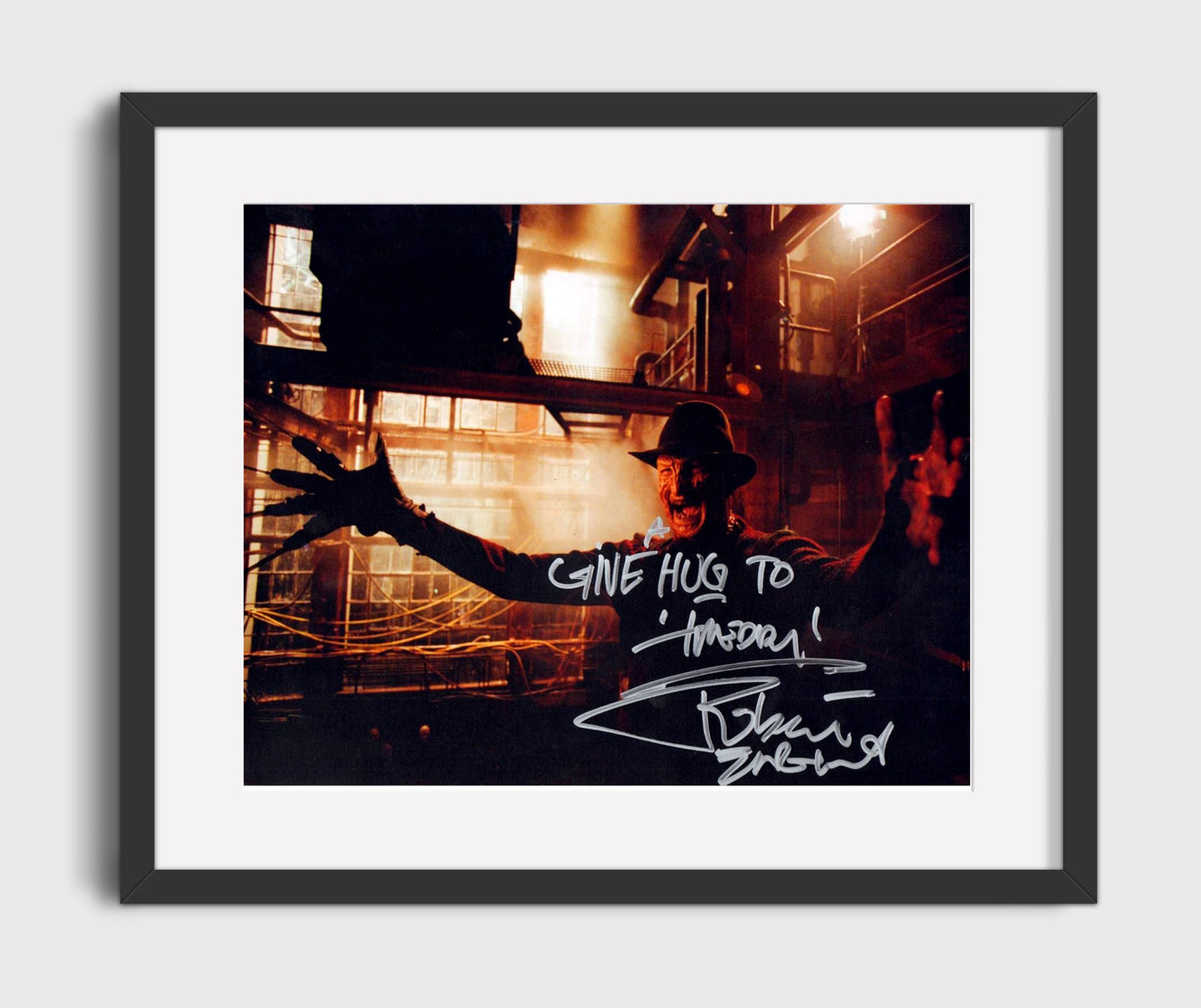Nightmare on Elm Street - Englund - Freddy - Blades in the Dark Vintage Movie Wall Art - 16x20 Gallery Frame movie decor