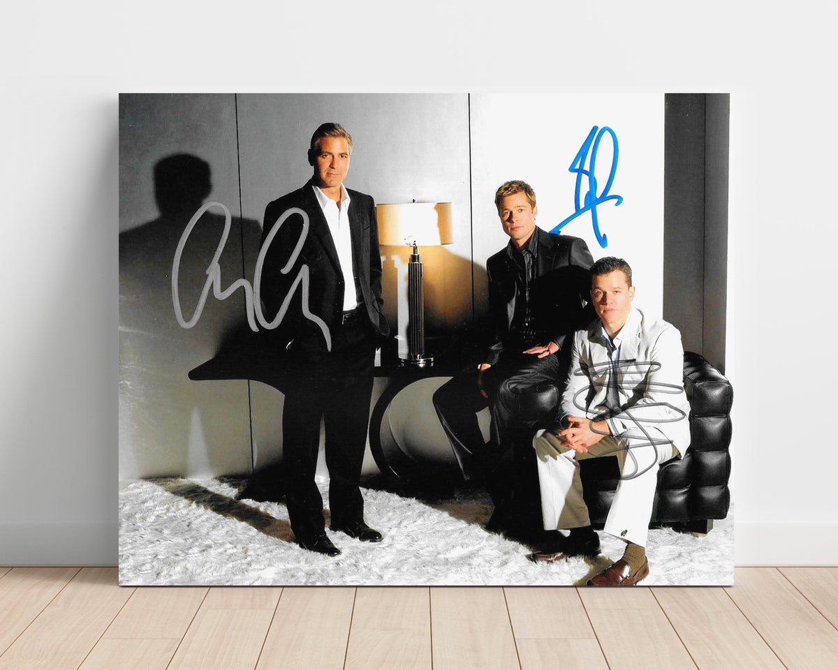 Oceans Eleven - George Clooney - Danny Ocean - Casino heist crew movie wall art 16x20 Unframed Print