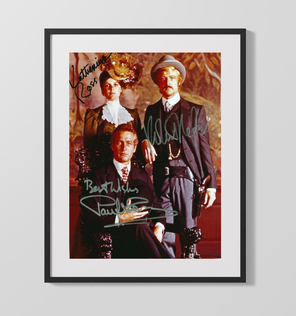 Paul Newman and Robert Redford - Butch Cassidy and the Sundance Kid Outlaw Duo Western Formal Attire movie wall art 16x20 Gallery Frame