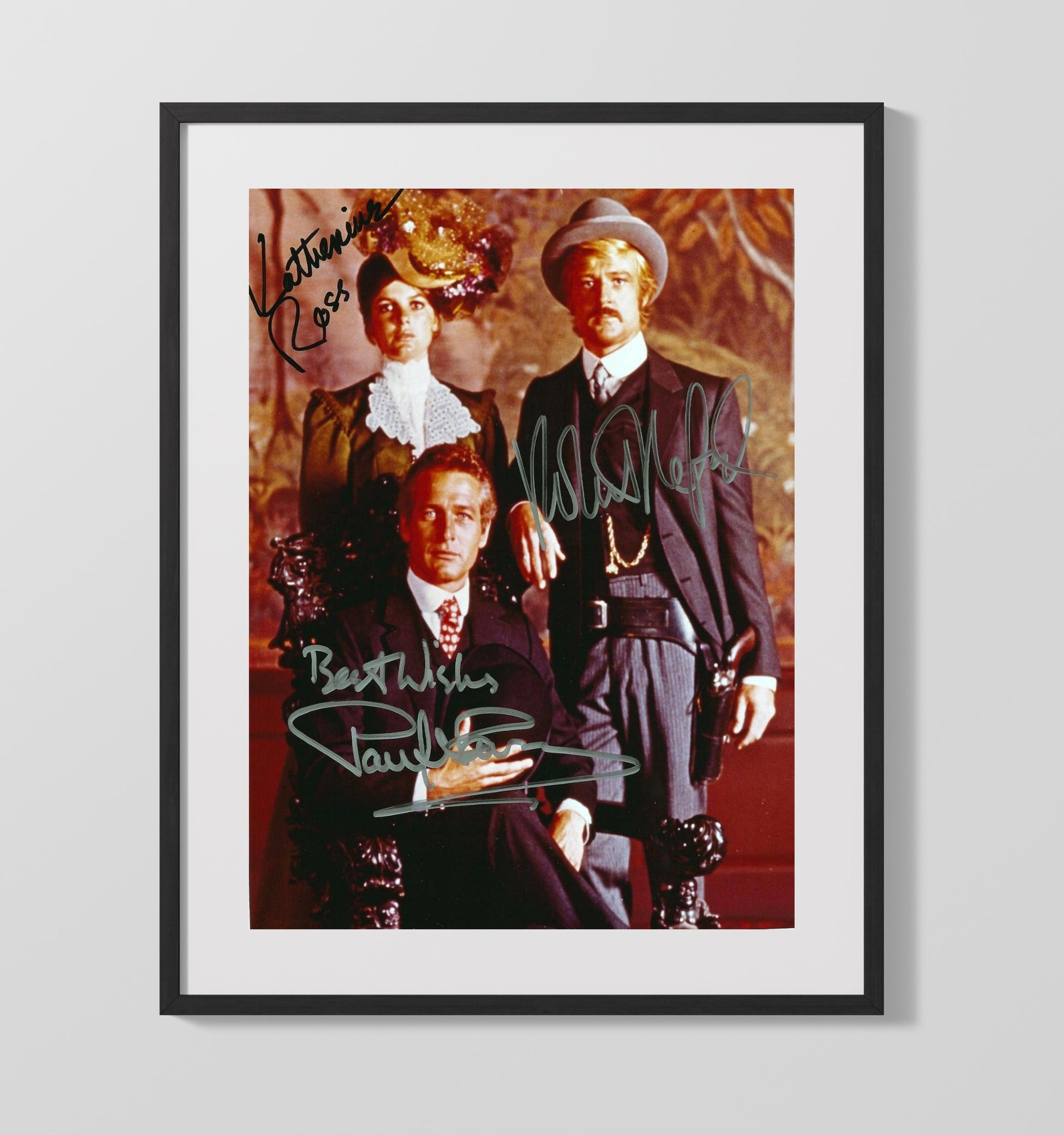 Paul Newman and Robert Redford - Butch Cassidy and the Sundance Kid Outlaw Duo Western Formal Attire movie wall art 16x20 Gallery Frame