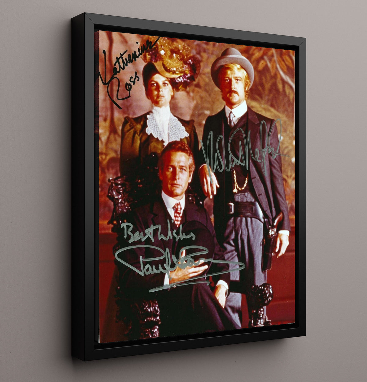 Paul Newman and Robert Redford - Butch Cassidy and the Sundance Kid Outlaw Duo Western Formal Attire movie wall art 16x20 Framed Canvas