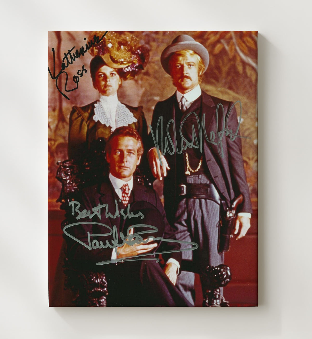 Paul Newman and Robert Redford - Butch Cassidy and the Sundance Kid Outlaw Duo Western Formal Attire movie wall art 20x24 Canvas