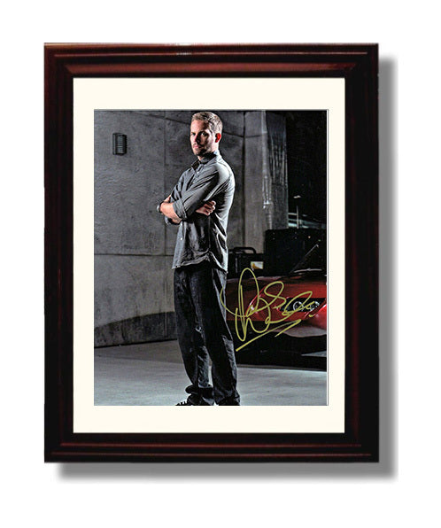 Paul Walker - Fast Legacy movie wall art 8x10 Beveled Frame