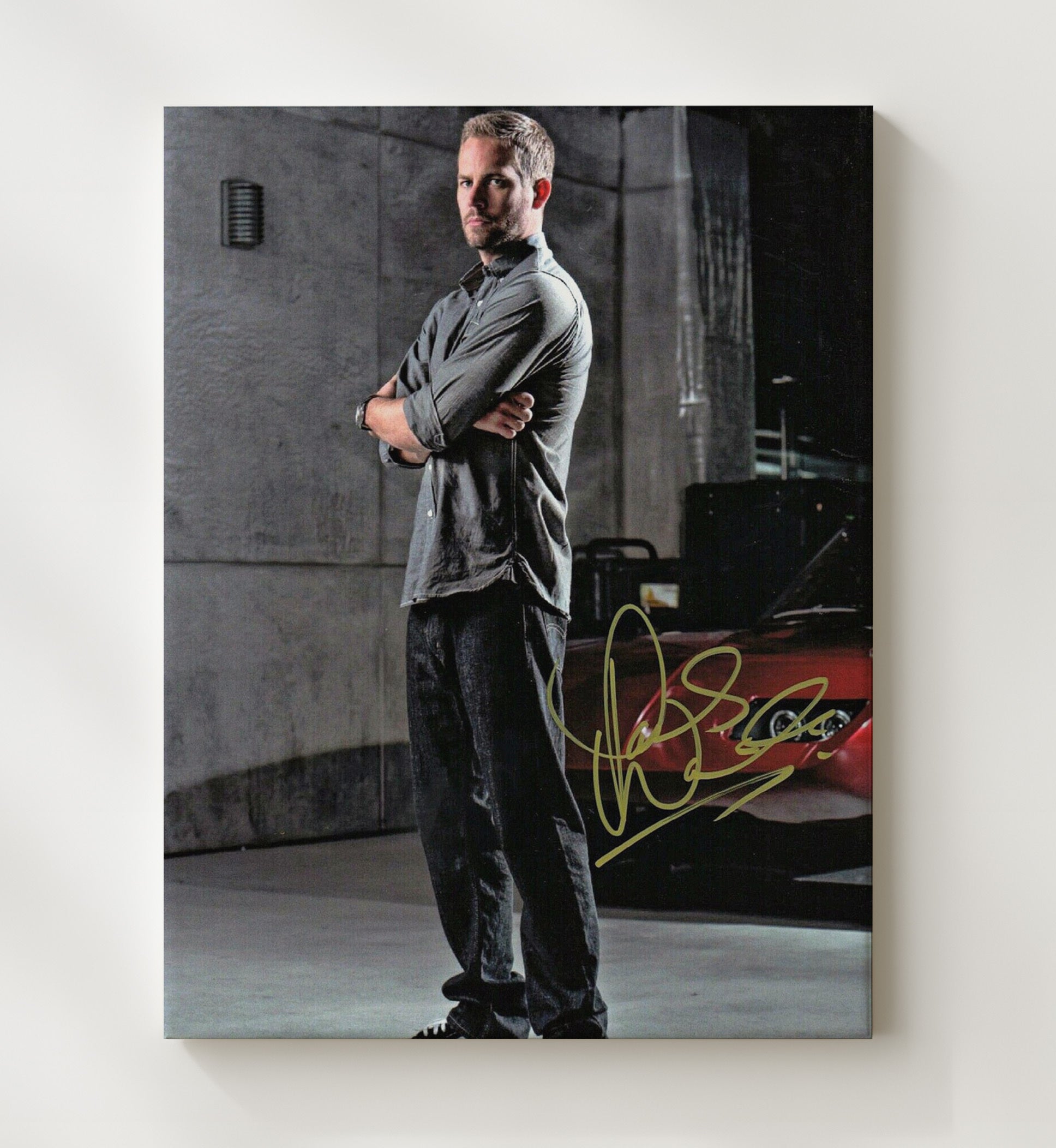 Paul Walker - Fast Legacy Vintage Movie Wall Art - 20x24 Canvas movie decor