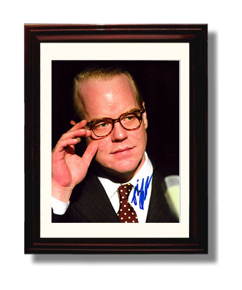 Philip Seymour Hoffman - Character Actor Intense Studio Photograph movie wall art 8x10 Beveled Frame