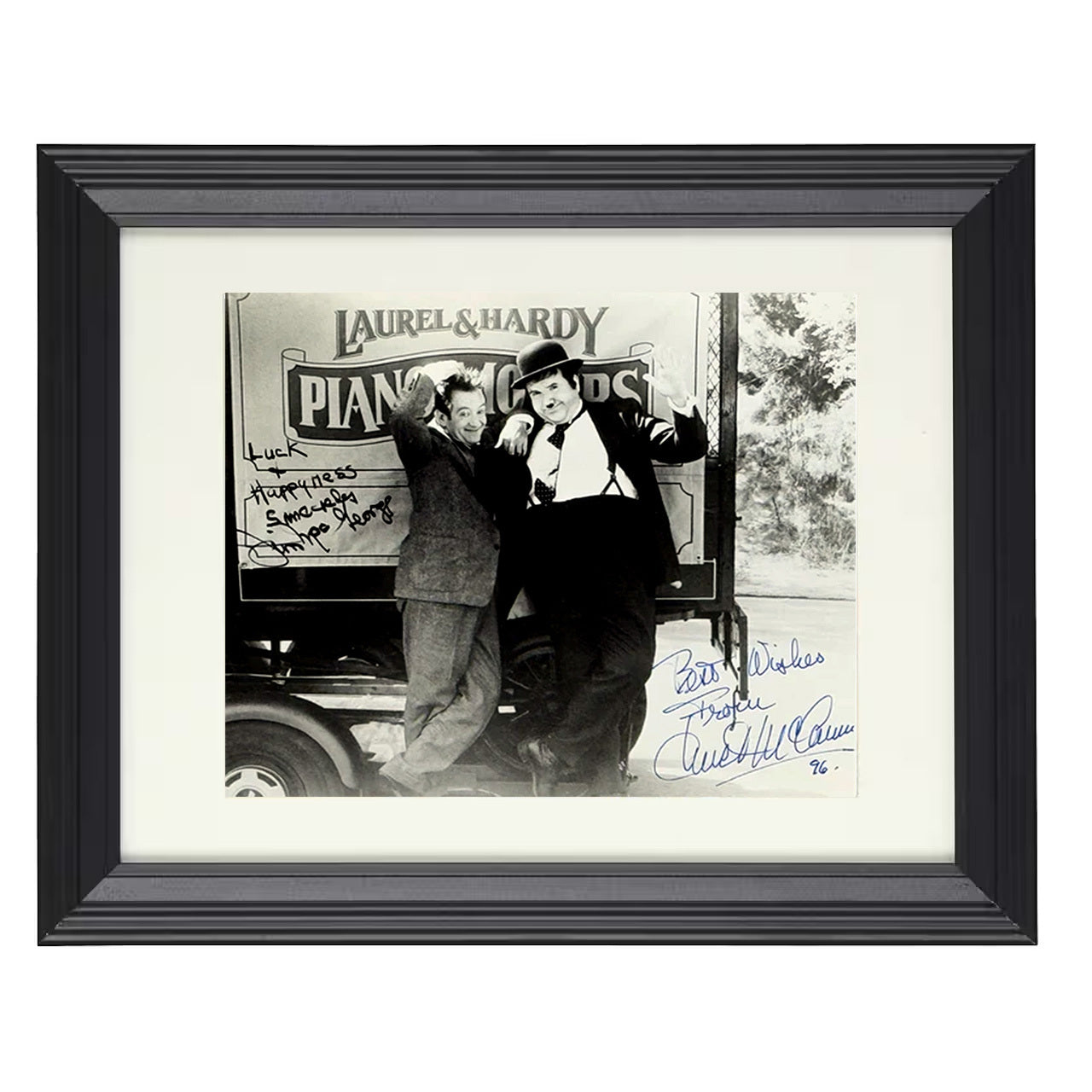 Piano Movers – Laurel and Hardy – Movers and Shakers Image – 8x10 black beveled framed movie wall art