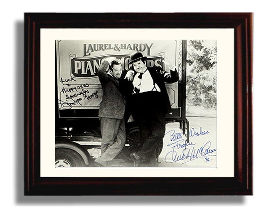 Piano Movers - Laurel and Hardy - Movers and shakers movie wall art 8x10 Beveled Frame