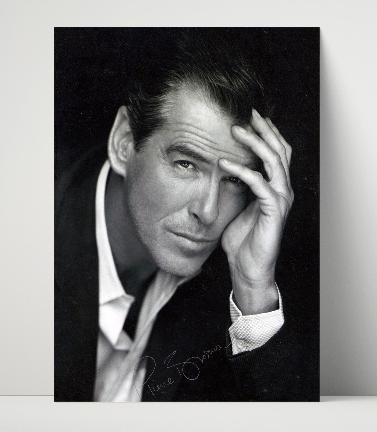 Pierce Brosnan - Classic Tuxedo Era Leading Man Expression Vintage Movie Wall Art - 16x20 Unframed Print movie decor
