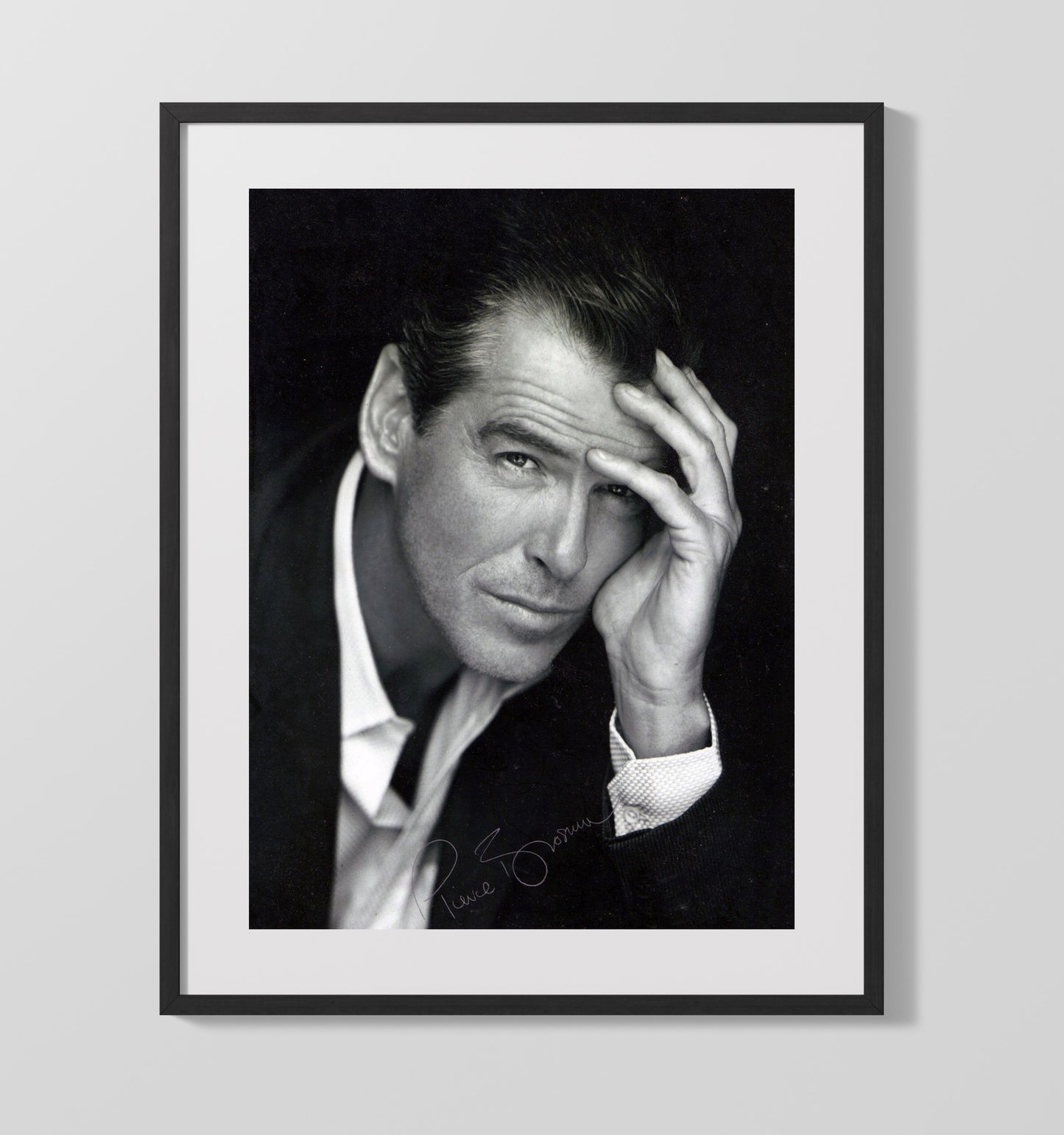 Pierce Brosnan - Classic Tuxedo Leading Man Expression movie wall art 16x20 Gallery Frame