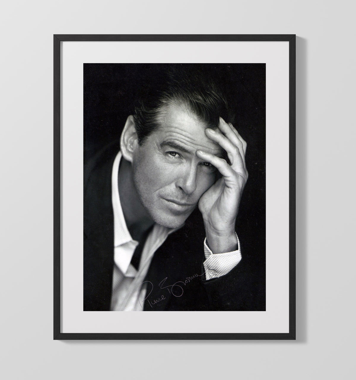 Pierce Brosnan - Classic Tuxedo Leading Man Expression movie wall art 16x20 Gallery Frame