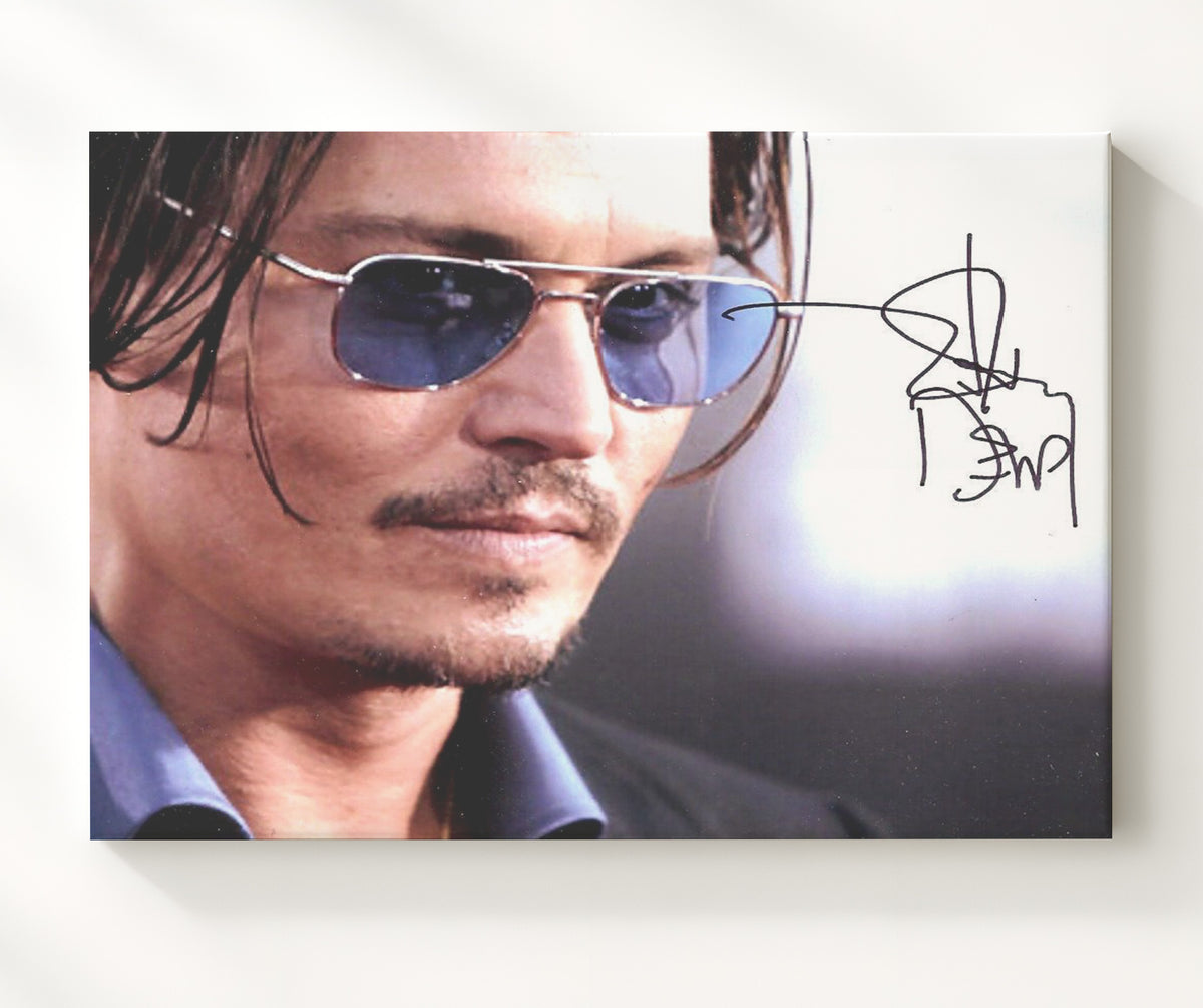 Pirates of the Caribbean - Johnny Depp - Jack Sparrow - Blue tinted glare swagger movie wall art 20x24 Canvas
