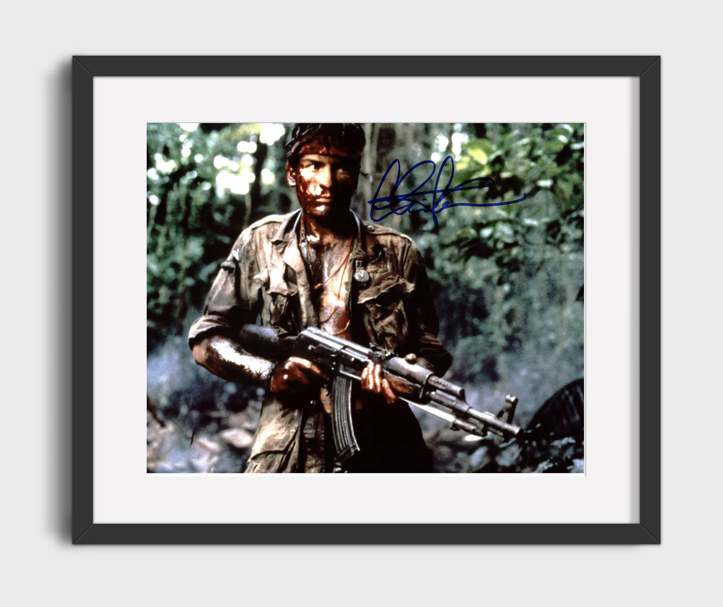 Platoon - Sheen - Taylor - Baptized by Fire Vintage Movie Wall Art - 16x20 Gallery Frame movie decor