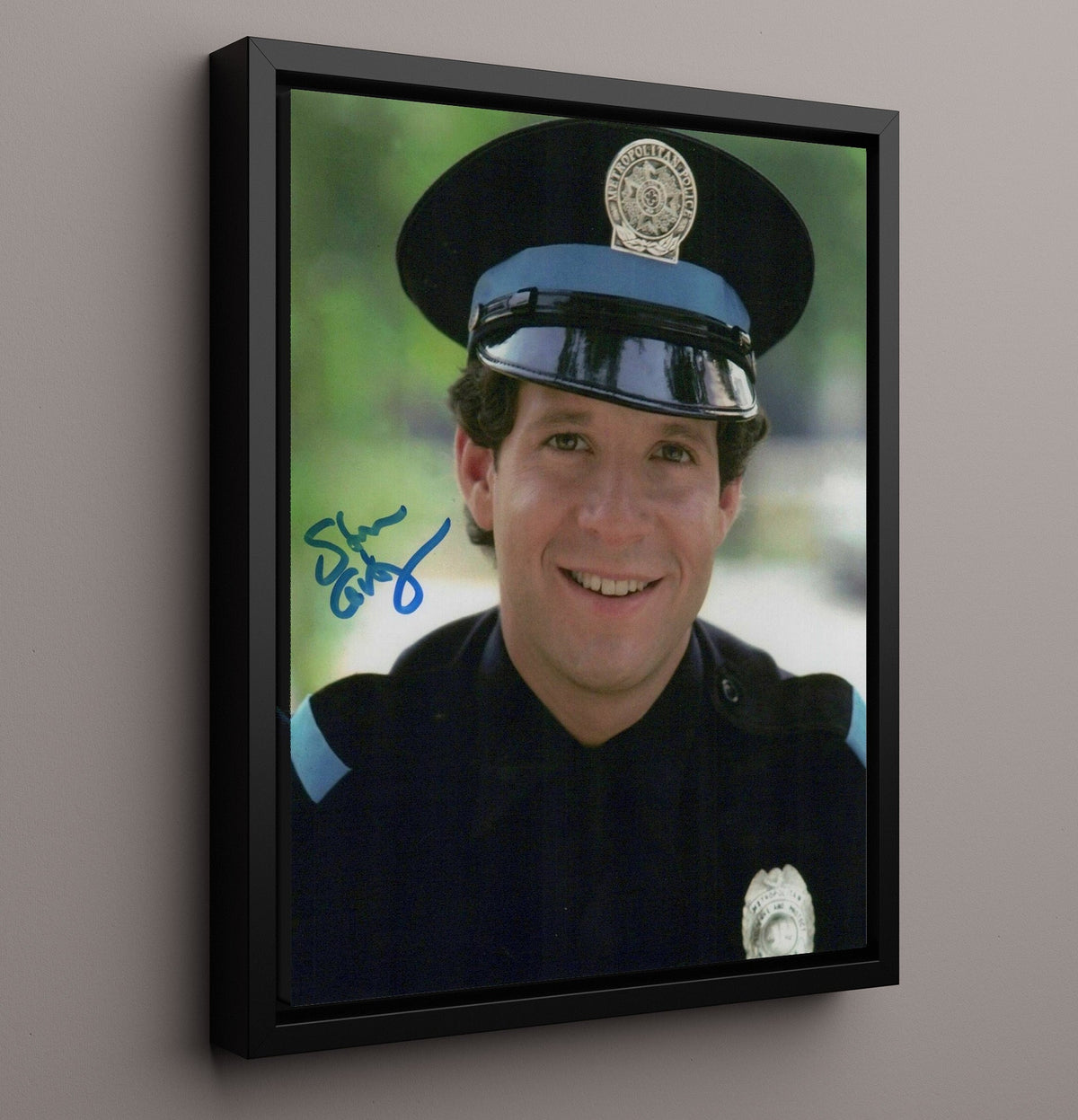 Police Academy - Steve Guttenberg - Carey Mahoney - Rookie Smile Photograph movie wall art 16x20 Gallery Frame