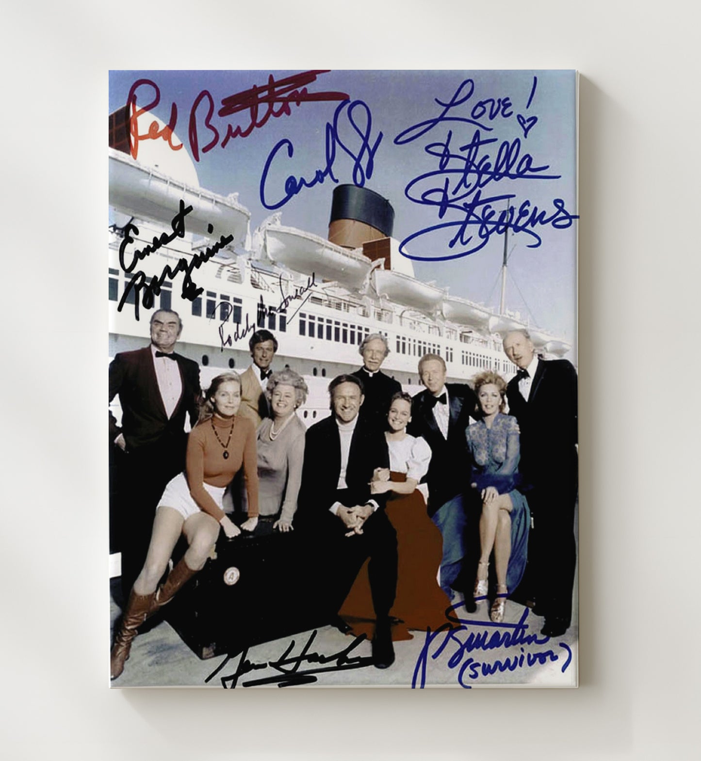 Poseidon Adventure Cast - Disaster Legends movie wall art 20x24 Canvas