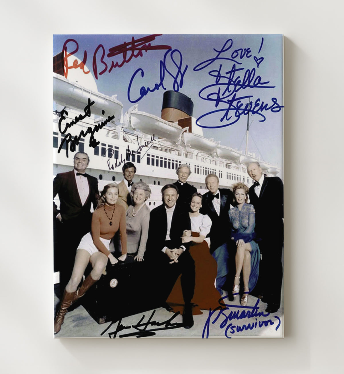 Poseidon Adventure Cast - Disaster Legends movie wall art 20x24 Canvas