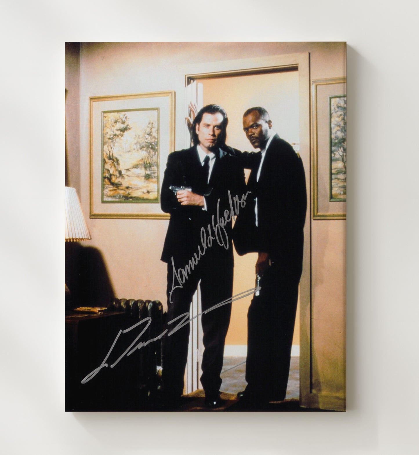 Pulp Fiction - Hitmen Cool Vintage Movie Wall Art - 20x24 Canvas movie decor