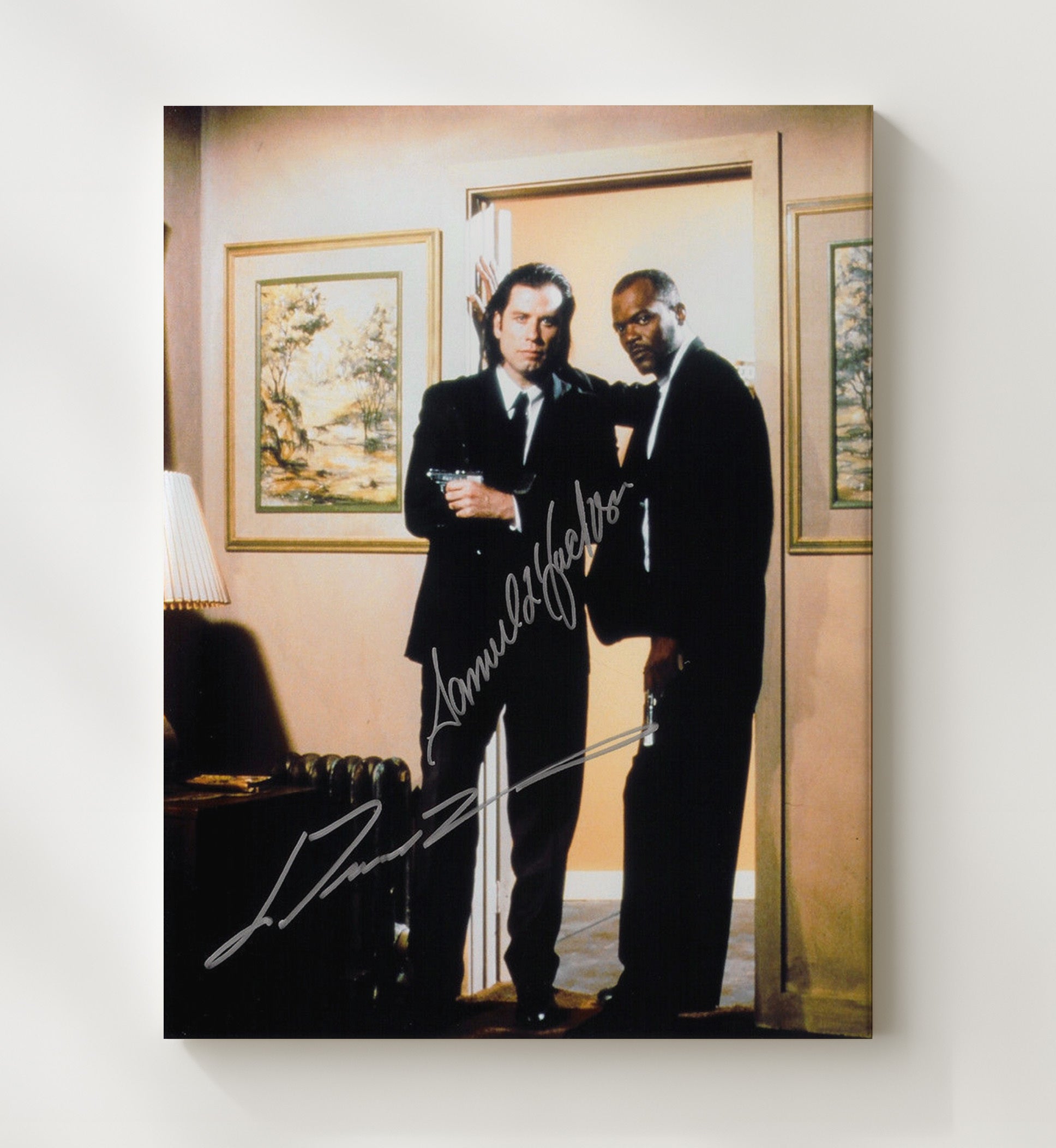 Pulp Fiction - Hitmen Cool Vintage Movie Wall Art - 20x24 Canvas movie decor
