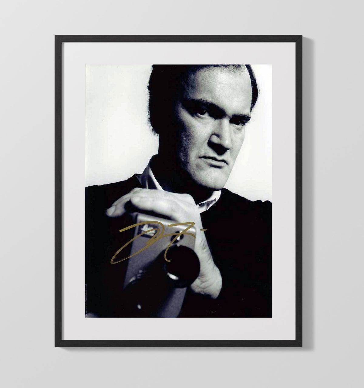 Quentin Tarantino - Director Holding Camera Intense Expression - Movies Framed Print