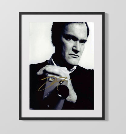 Quentin Tarantino - Director Holding Camera Intense Expression - Movies Framed Print