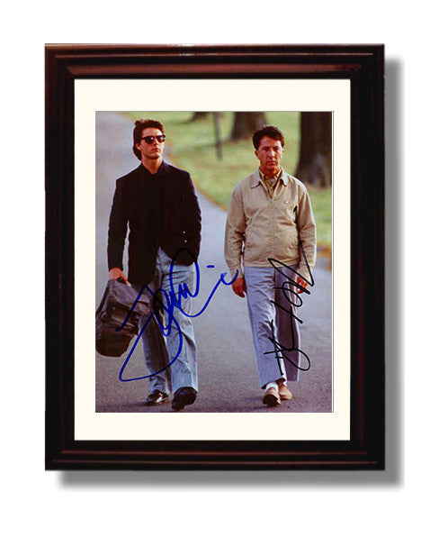 Rain Man - Tom Cruise - Charlie Babbitt and Dustin Hoffman - Raymond Babbitt - Walking Road Scene movie wall art 8x10 Beveled Frame