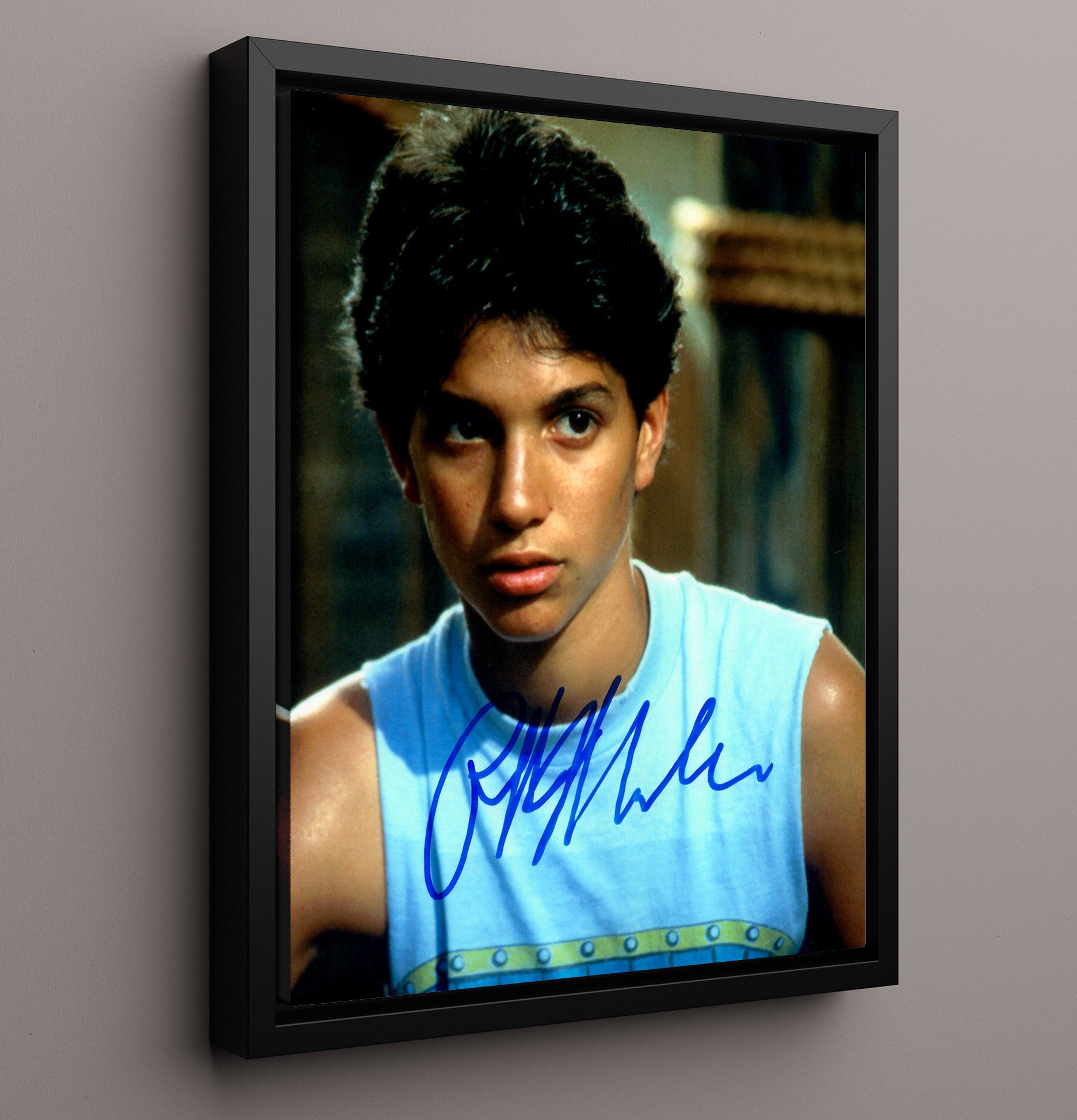 Ralph Macchio - Karate Kid movie wall art 16x20 Framed Canvas
