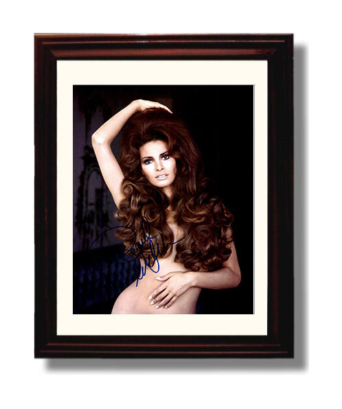 Raquel Welch - Classic 1960s Hollywood Glamour Studio Photograph movie wall art 8x10 Beveled Frame