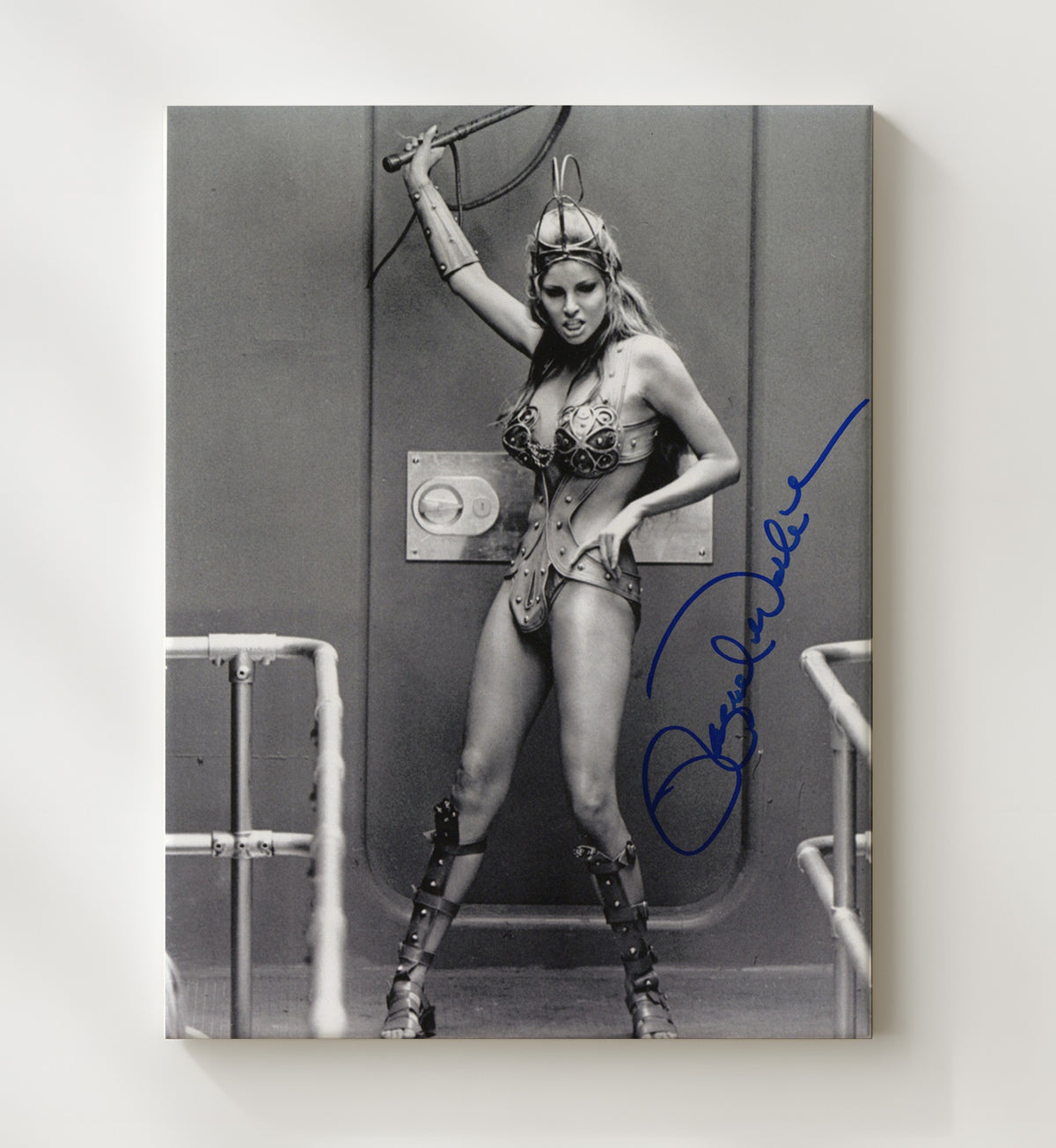 Raquel Welch - Fantasy Warrior Costume Whip Raised Character Photo movie wall art 20x24 Canvas