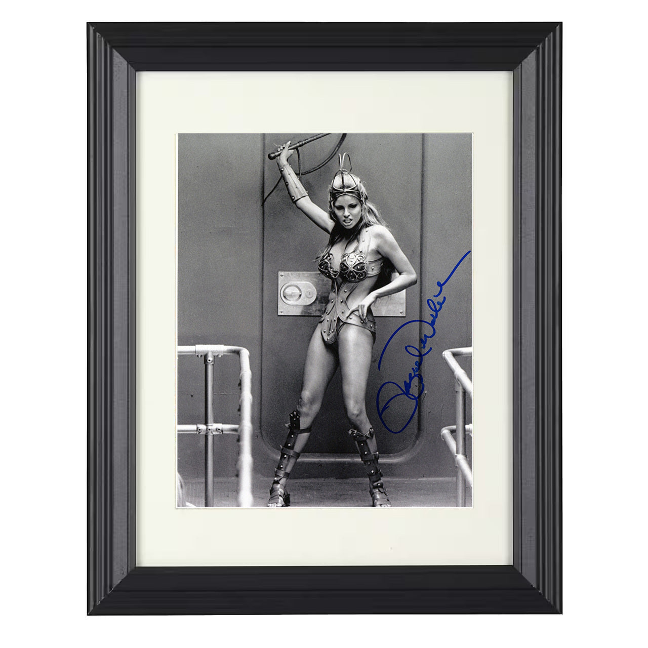 Raquel Welch – Fantasy Warrior Character Photo – 8x10 black beveled framed movie wall art