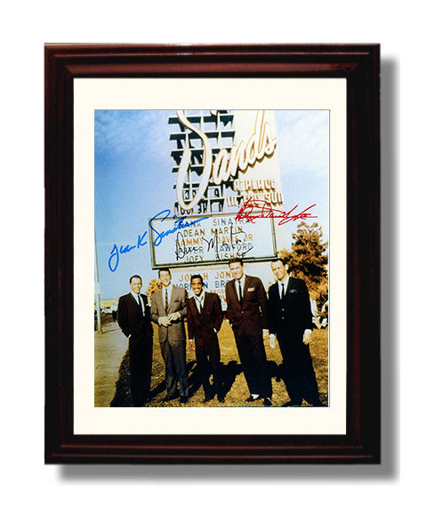 Rat Pack - Sands Legends movie wall art 8x10 Beveled Frame