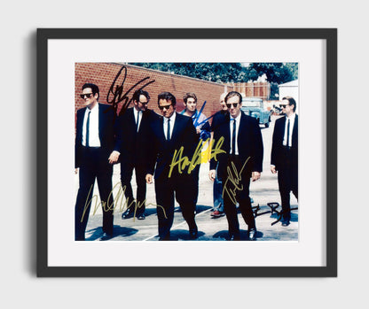 Reservoir Dogs - Keitel - White - Ensemble Cast Suits and Standoff - Movies Framed Print